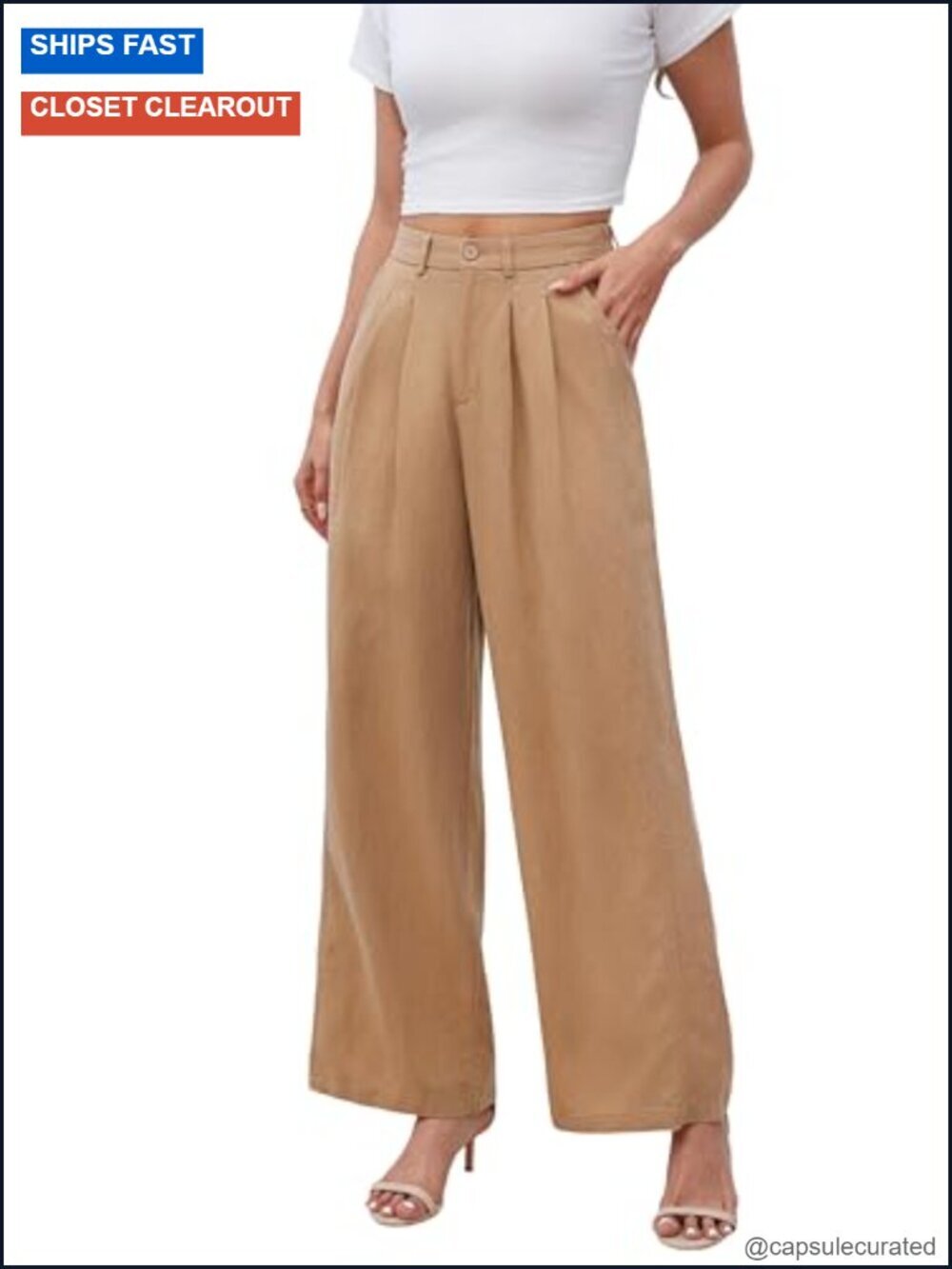 100% Linen Wide Leg Pants Elastic Back Waist Plus Size 3XL
